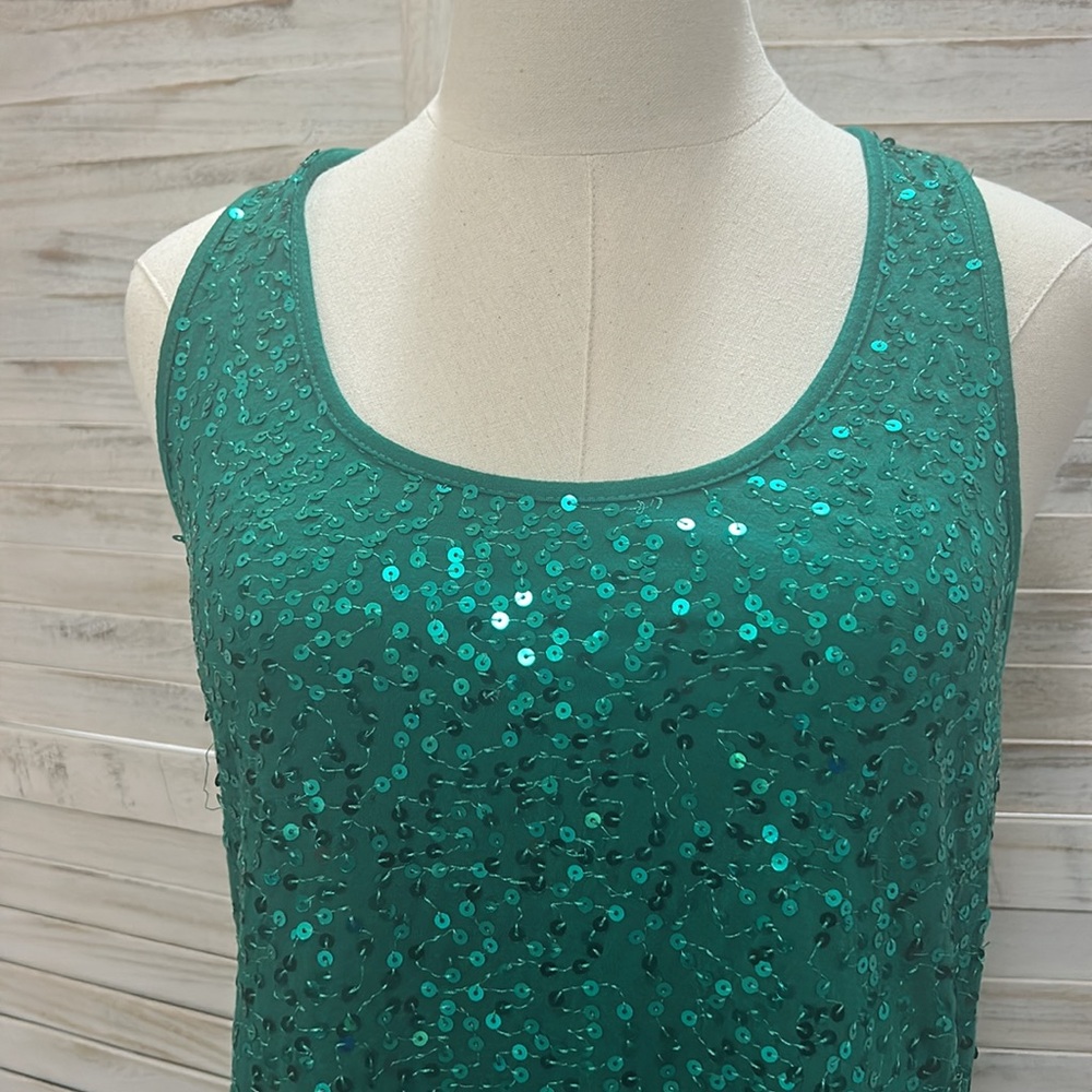 Dots Sequined Racer Back Top - Picture 2 of 5